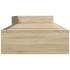 Estructura de cama sin colchón madera roble Sonoma 75x190