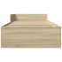 Estructura de cama sin colchón madera roble Sonoma 90x200