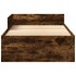 Estructura de cama sin colchón madera roble ahumado 100x200