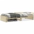 Estructura de cama sin colchón madera roble Sonoma 100x200
