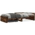 Estructura de cama sin colchón madera roble ahumado 90x200