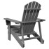 Silla Adirondack madera maciza de abeto gris 69x85x90,5