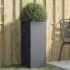 Jardinera acero gris antracita 32x29x75