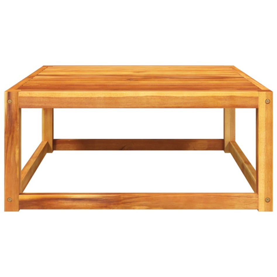 Mesa de jardín madera maciza de acacia 65x65x29