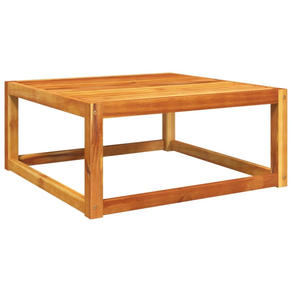 Mesa de jardín madera maciza de acacia 65x65x29