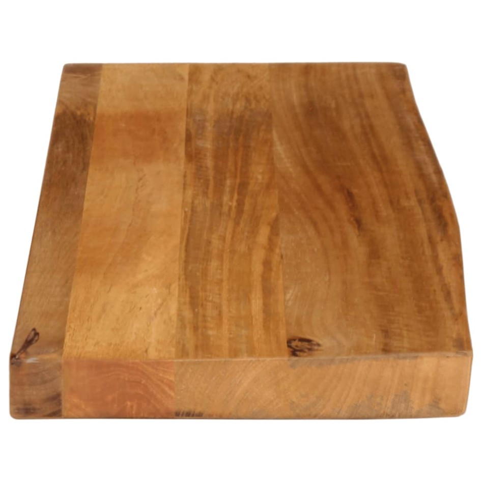 Tablero de mesa borde natural madera maciza mango 90x40x2,5
