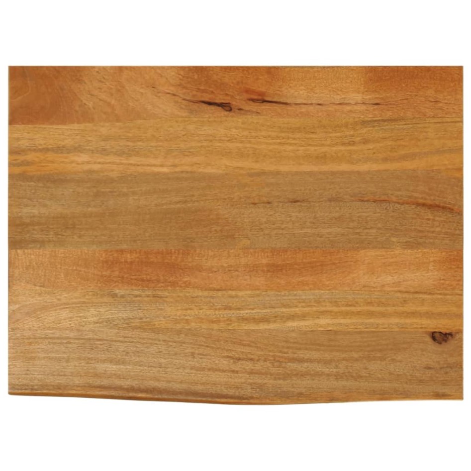 Tablero de mesa borde natural madera maciza mango 70x60x2,5