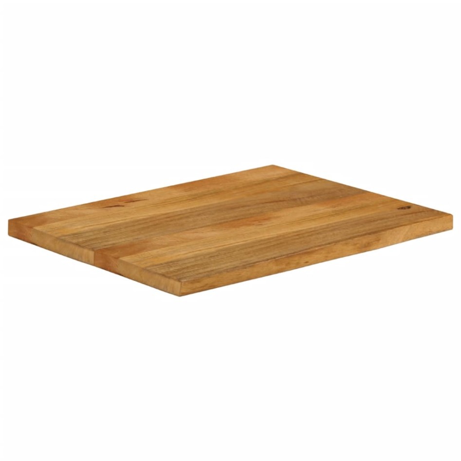 Tablero de mesa borde natural madera maciza mango 70x60x2,5