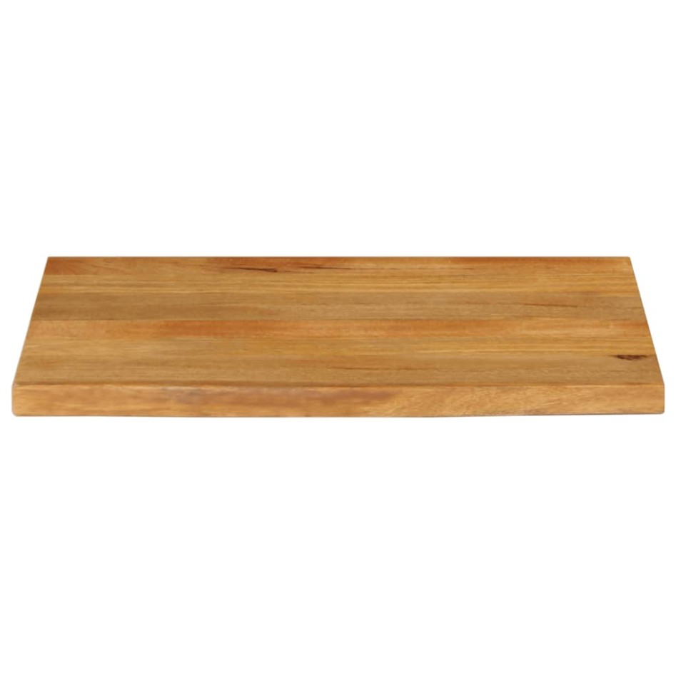 Tablero de mesa borde natural madera maciza mango 70x60x2,5