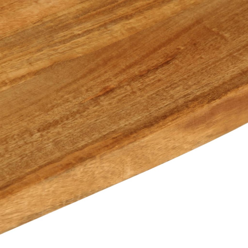 Tablero de mesa borde natural madera maciza mango 70x60x2,5