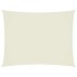 Toldo de vela rectangular tela Oxford color crema 3x6