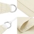 Toldo de vela rectangular tela Oxford color crema 3x6