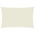 Toldo de vela rectangular tela Oxford color crema 4x7