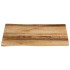 Tablero de mesa borde natural madera maciza mango 80x80x2,5