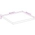 Tablero de mesa borde natural madera maciza mango 80x80x2,5