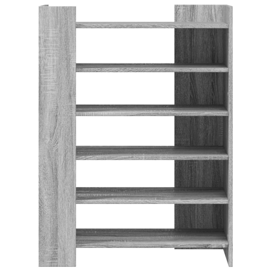 Mueble zapatero madera ingeniería gris Sonoma 74,5x37,5x100