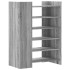 Mueble zapatero madera ingeniería gris Sonoma 74,5x37,5x100