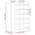Mueble zapatero madera ingeniería gris Sonoma 74,5x37,5x100