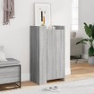 Mueble zapatero madera de ingeniería gris Sonoma 52x37,5x100 cm