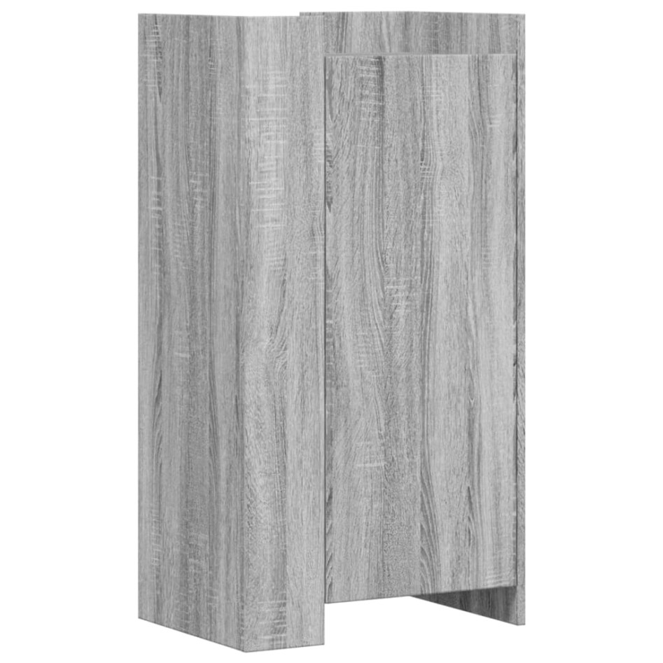Mueble zapatero madera de ingeniería gris Sonoma 52x37,5x100