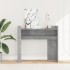 Mesa consola de madera de ingeniería gris hormigón 100x35x90