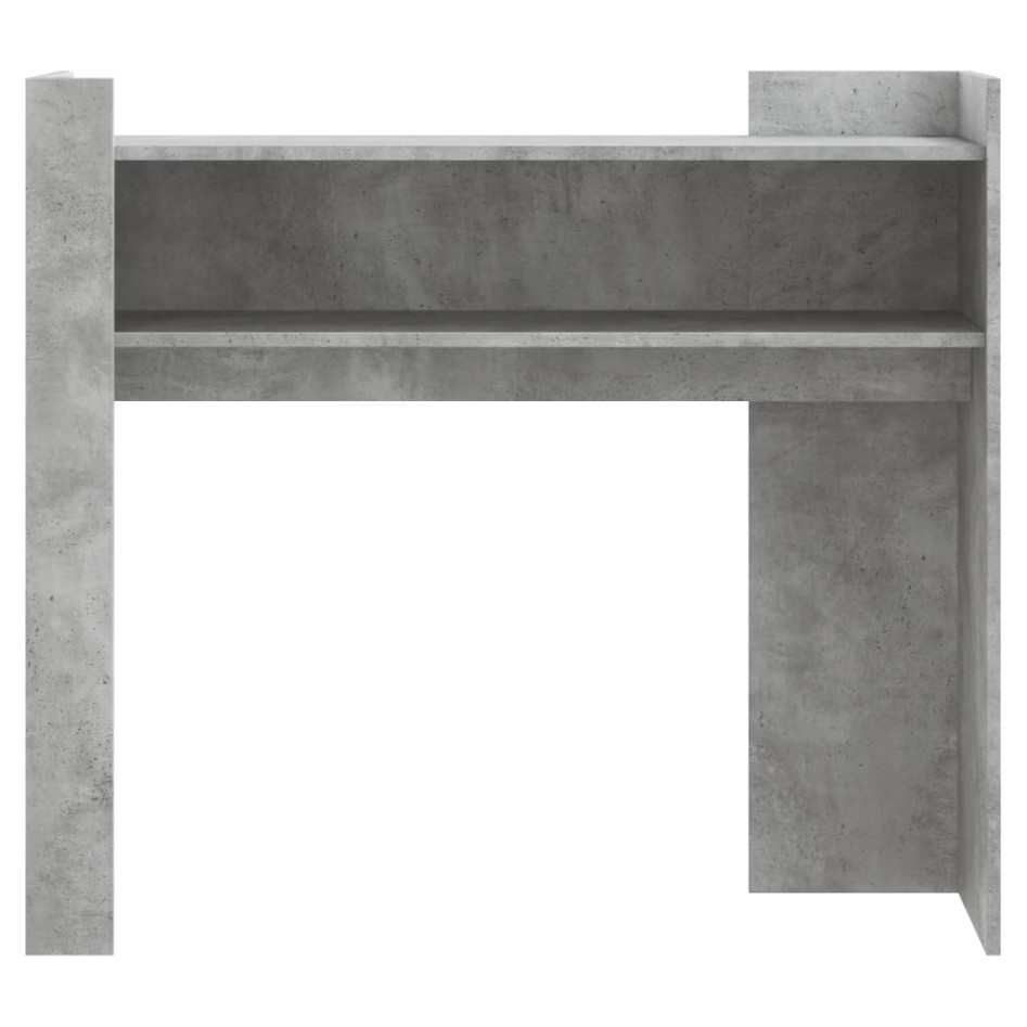 Mesa consola de madera de ingeniería gris hormigón 100x35x90
