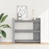 Mesa consola de madera de ingeniería gris hormigón 100x35x90