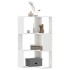 Estantería de esquina 3 niveles madera blanco 50x50x102