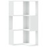 Estantería de esquina 3 niveles madera blanco 50x50x102