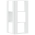 Estantería de esquina 3 niveles madera blanco 50x50x102