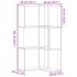 Estantería de esquina 3 niveles madera blanco 50x50x102