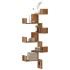 Estantería de pared de esquina madera envejecida 45x45x147
