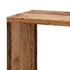 Estantería de pared de esquina madera envejecida 45x45x147