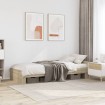 Estructura de cama sin colchón madera roble Sonoma 90x190 cm