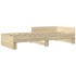 Estructura de cama sin colchón madera roble Sonoma 90x190