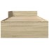 Estructura de cama sin colchón madera roble Sonoma 90x190