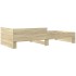 Estructura de cama sin colchón madera roble Sonoma 90x190