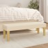 Banco de tela color crema 100x30x30