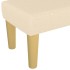 Banco de tela color crema 100x30x30