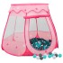 Tienda de juegos para niños con 250 bolas rosa 102x102x82
