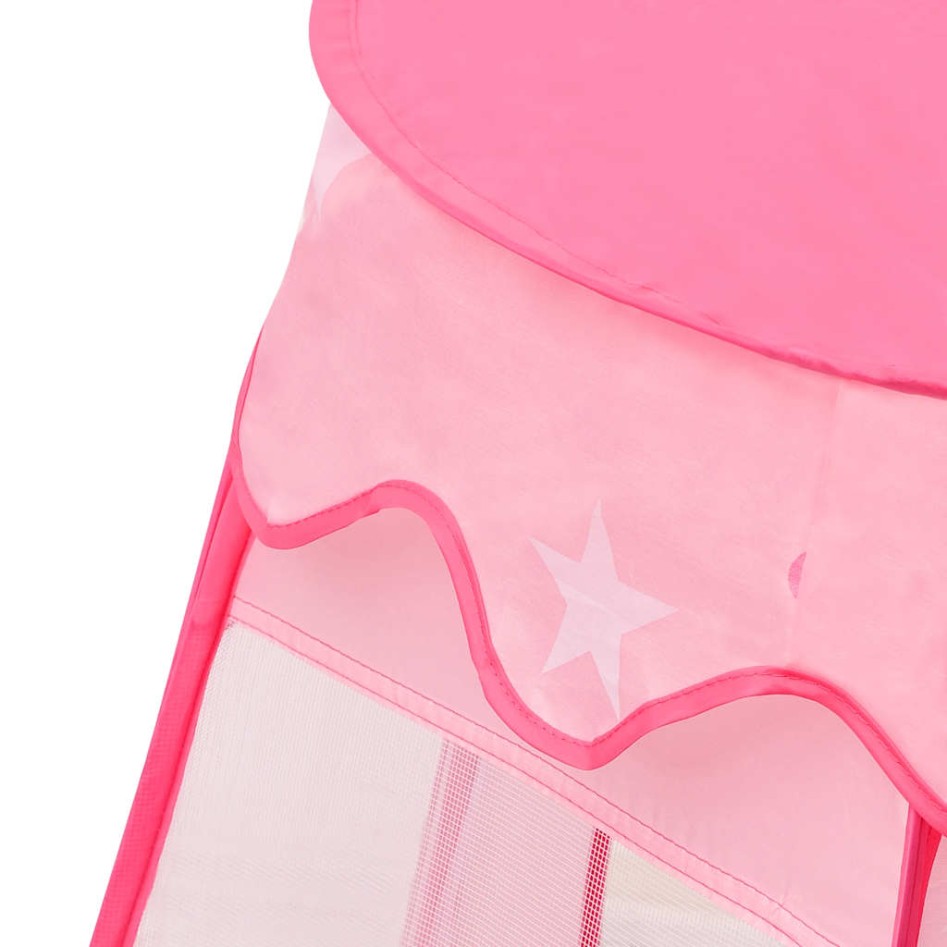 Tienda de juegos para niños con 250 bolas rosa 102x102x82