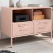 Mueble para TV acero rosa 68x39x50,5 cm