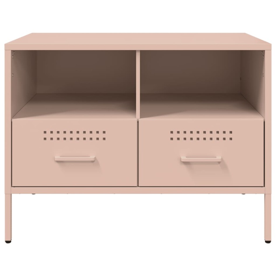 Mueble para TV acero rosa 68x39x50,5