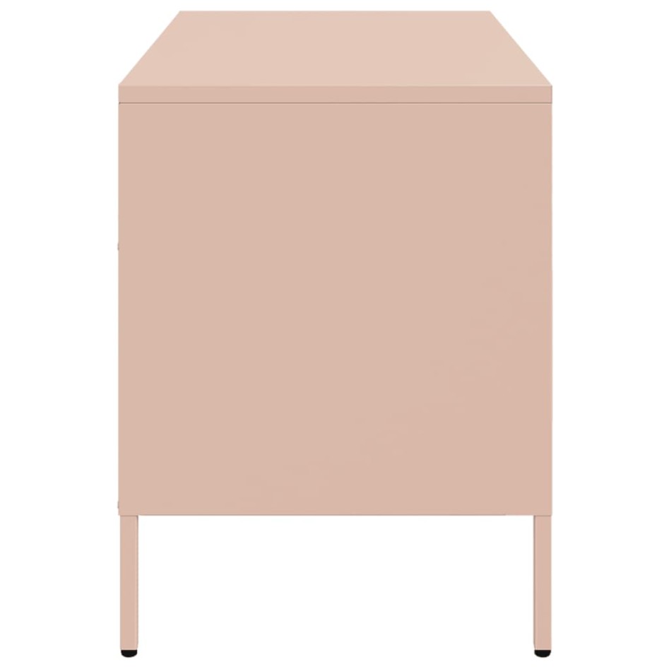 Mueble para TV acero rosa 68x39x50,5