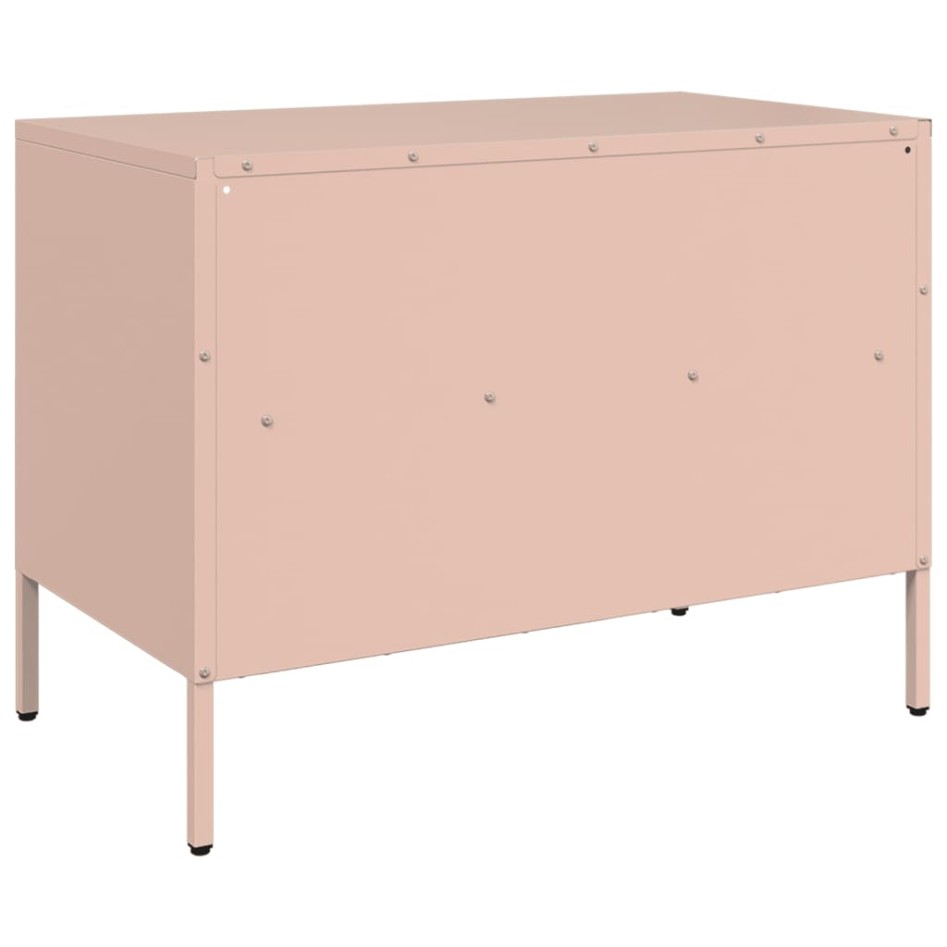 Mueble para TV acero rosa 68x39x50,5