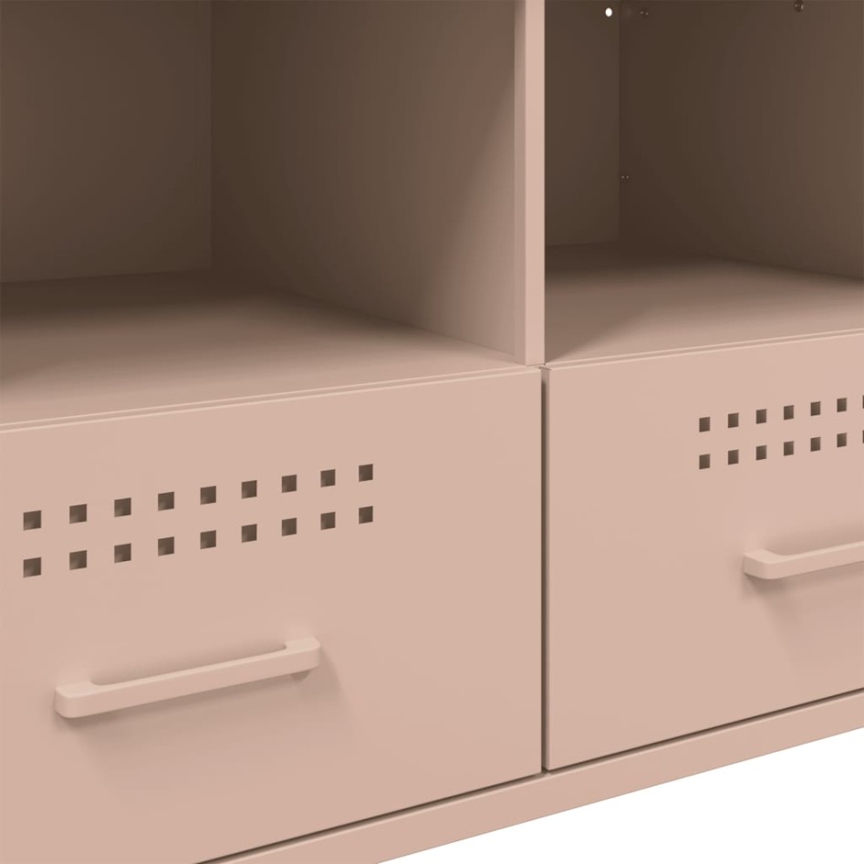 Mueble para TV acero rosa 68x39x50,5