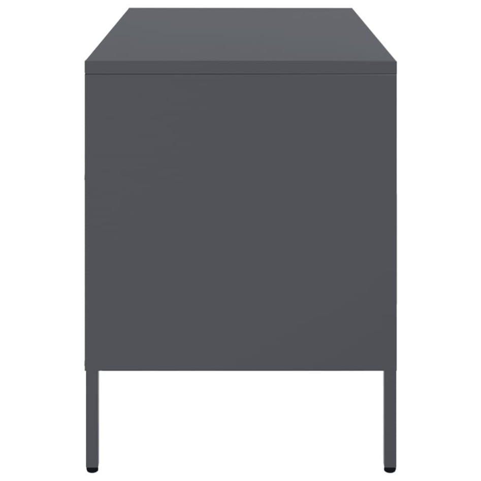 Mueble para TV acero gris antracita 68x39x50,5