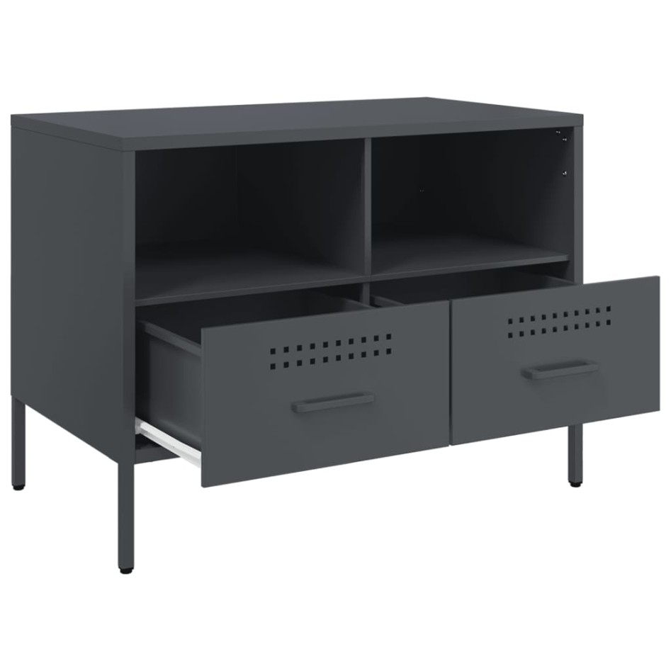 Mueble para TV acero gris antracita 68x39x50,5