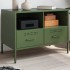Mueble para TV acero verde oliva 68x39x50,5