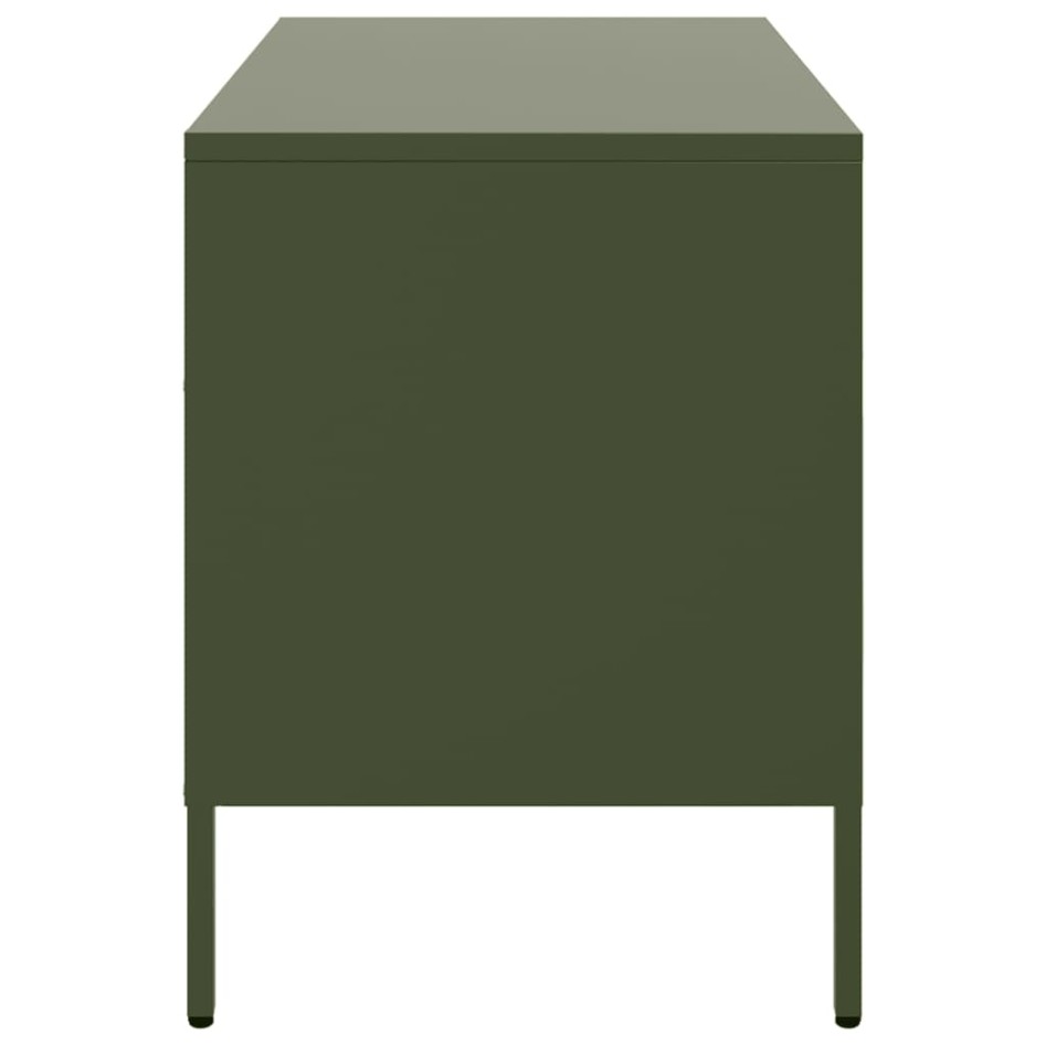 Mueble para TV acero verde oliva 68x39x50,5